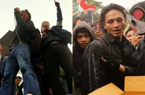 gaya penampilan para artis di demo DPR