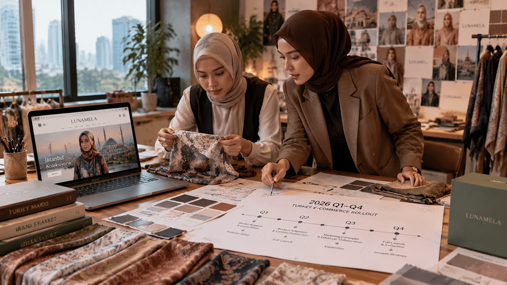 Buttonscarves Luncurkan Istanbul Series, Perkuat Ekspansi ke Turki 8 Peragaan busana Buttonscarves di panggung runaway Istanbul Modest Fashion Week.