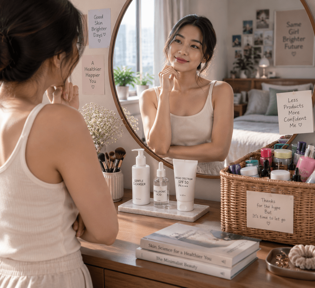 Konsumen menyortir produk kosmetik viral berlebih dan beralih ke rutinitas esensial hemat biaya.